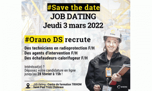Orano : 40 postes en CDI  pourvoir lors d'un job-dating  Saint-Paul-Trois-Chteaux le 3 mars 2022
