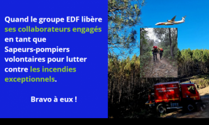 EDF libre ses collaborateurs engags en tant que sapeurs-pompiers volontaires
